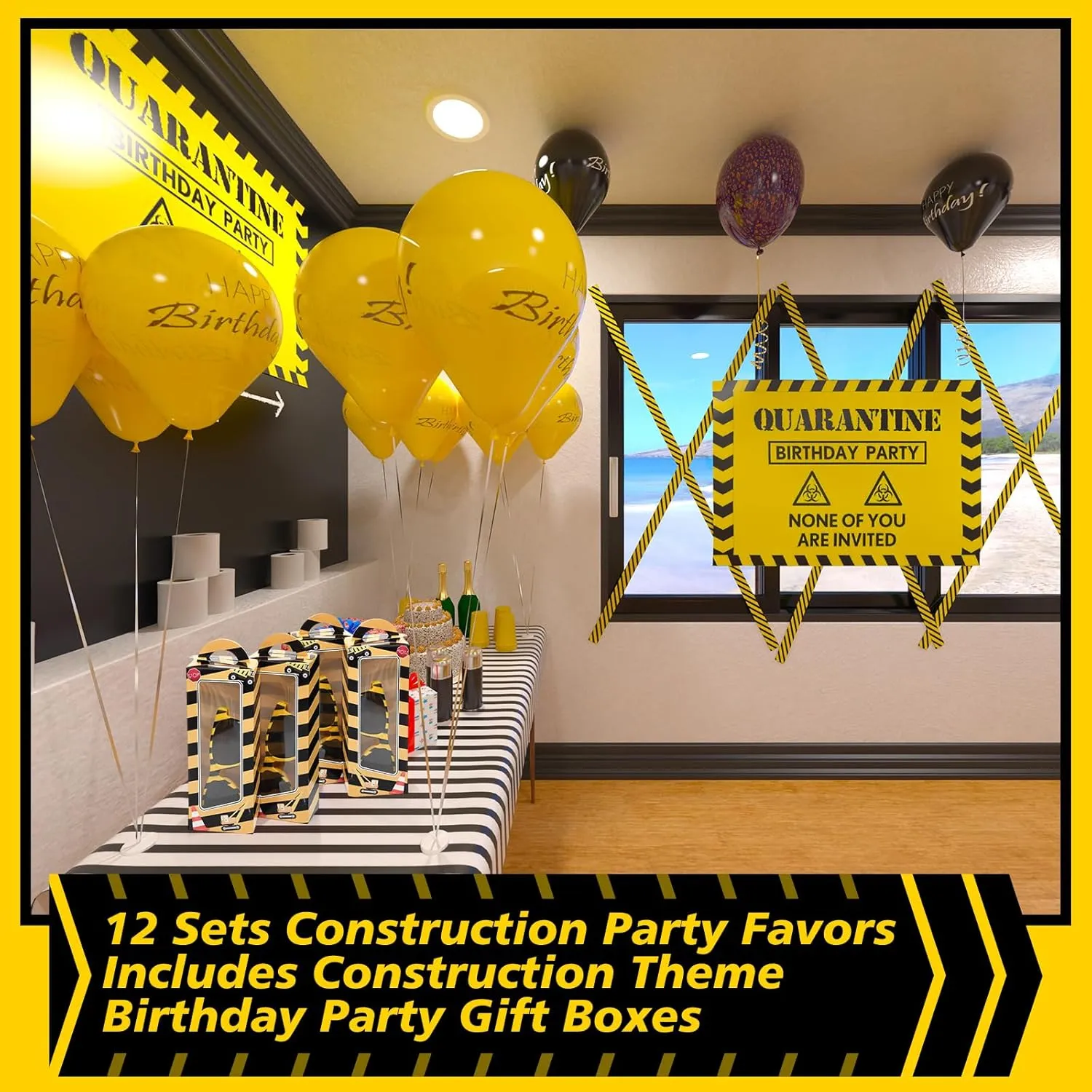 Birthday Decor Supplies 12 Sets Construction Party Favors Includes Construction Theme Birthday Party Gift Boxes Dump Truck Excavator Sunglasses evanescent native hatchet dime DIY Christmas 