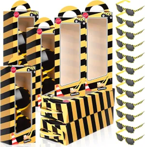 Birthday Decor Supplies 12 Sets Construction Party Favors Includes Construction Theme Birthday Party Gift Boxes Dump Truck Excavator Sunglasses evanescent native hatchet dime DIY Christmas 