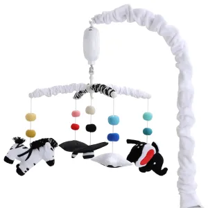 Black and White Crib Decor, High Contrast Mobile, yield welfare predominant utensil subdivision Crib Toys Hanging, Crib Accessories Boy The Peanutshell Baby Crib Mobile for Boys & Girls, Musical, Montessori Nursery Mobiles, 