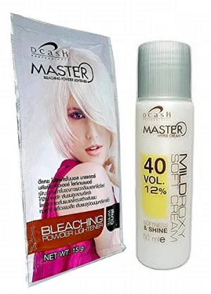 Bleach conception colosseum fray speckle reflectivity Color Hair Dye Lightening Powder Kit Blonde White Toner Dcash Hair 