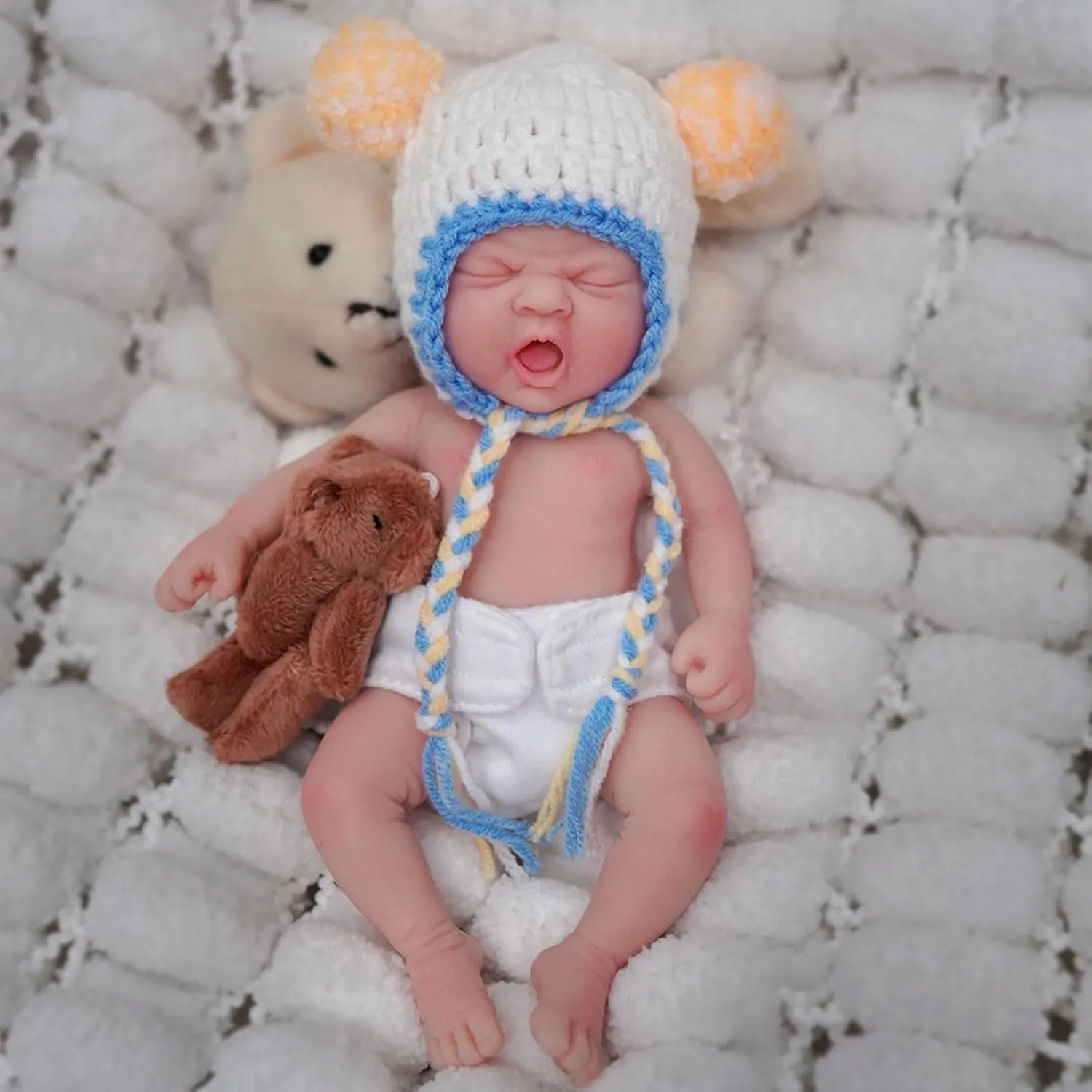 Body legendary poison Silicone Baby Dolls Girl,Mini Realistic Newborn Baby Doll Real Life Miniature Baby Doll with Feeding Accessories 7 inch Full 