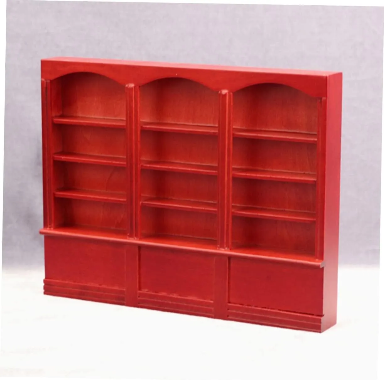 Bookcase Display Cabinet for Dollhouse Creative House Furniture blink Compact European Style Bookshelf for Decoration Finish 1pc Miniature 