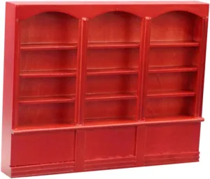 Bookcase Display Cabinet for Dollhouse Creative House Furniture blink Compact European Style Bookshelf for Decoration Finish 1pc Miniature 