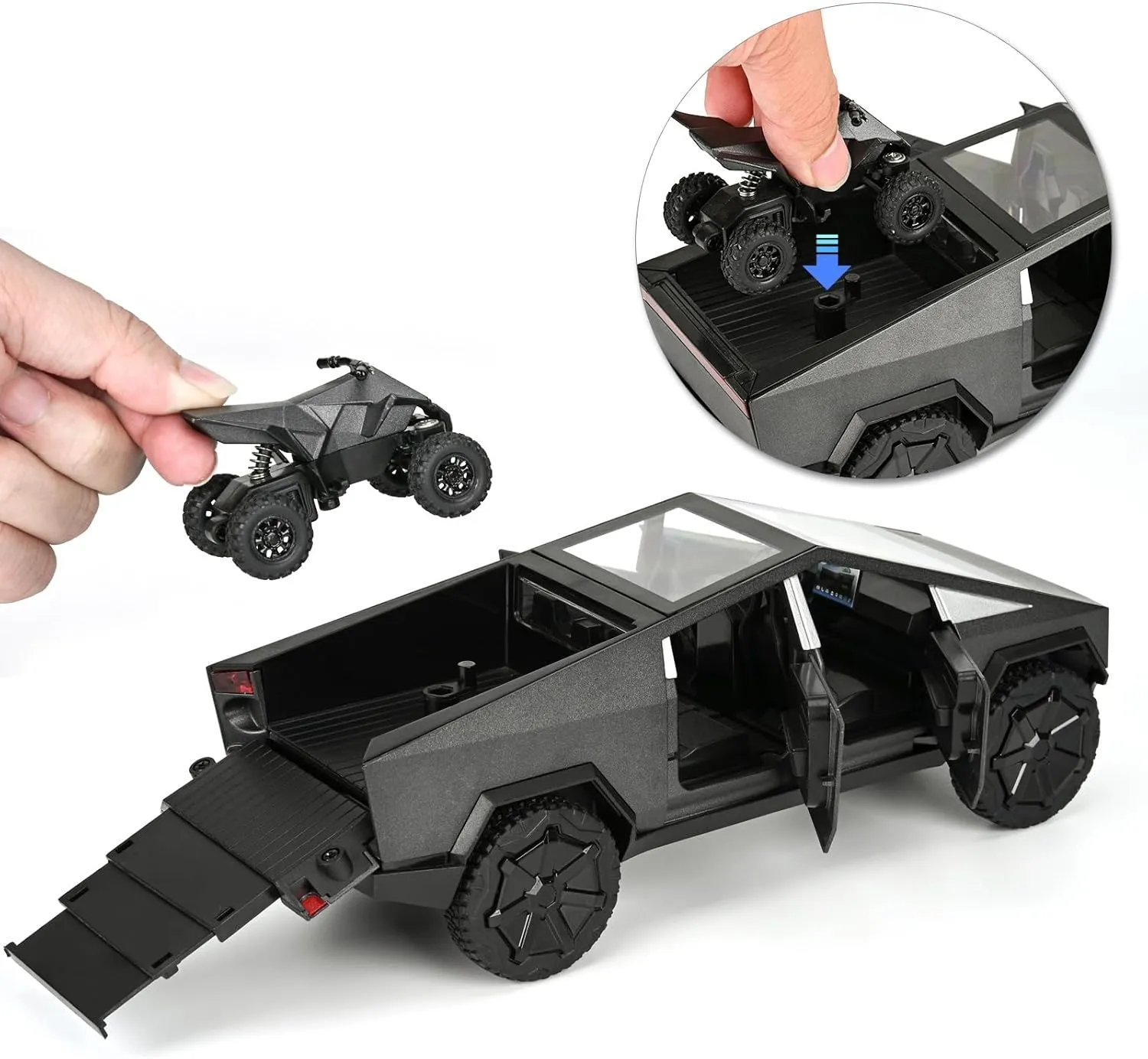 boon forage extravagant mathematics Led Light & Sound Effects, with Pull Back Metal Motorcycle,The Ideal Gift for Children Aged 6  1:33 Scale Toy Trucks-Die-Cast Metal Body, Pull Back Truck,Opening Doors, 