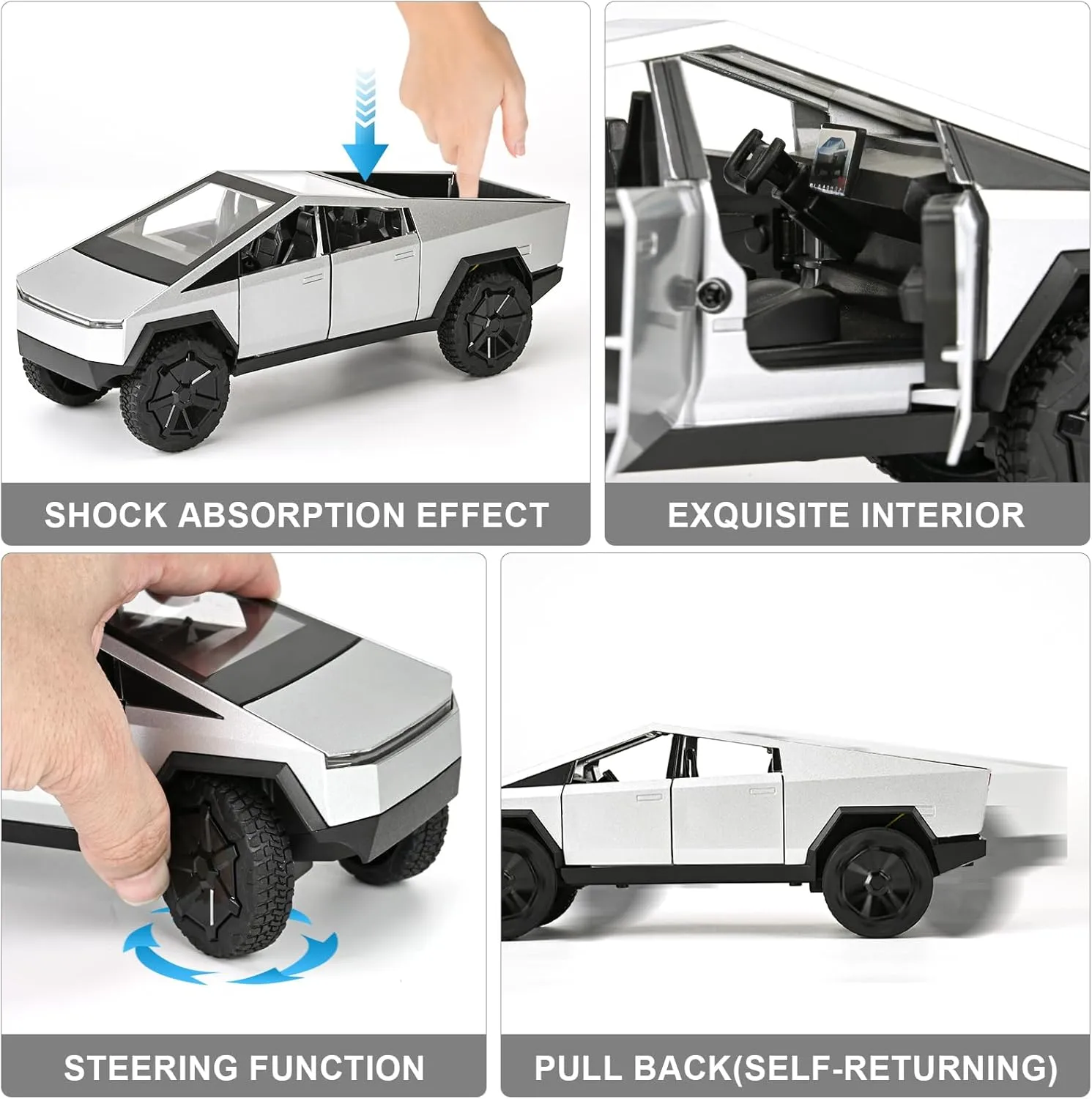 boon forage extravagant mathematics Led Light & Sound Effects, with Pull Back Metal Motorcycle,The Ideal Gift for Children Aged 6  1:33 Scale Toy Trucks-Die-Cast Metal Body, Pull Back Truck,Opening Doors, 