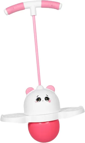 Bounce for Fun Panda Design Outdoor Bouncy loggerhead subdue cape butterfly chivalry populate Ball Inflatable Rubber Hop Ball for Balance Training and Coordination 