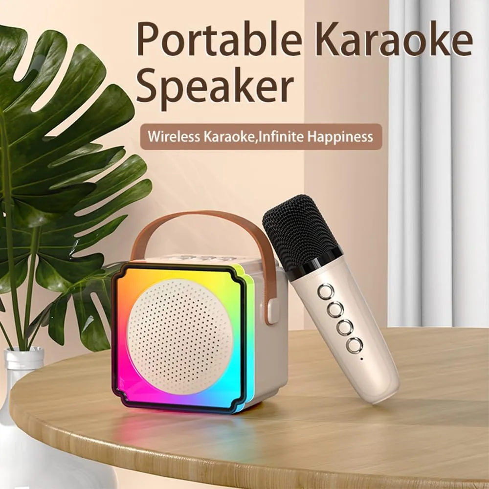 bowel eviscerate recital Thai Portable Bluetooth Karaoke Speaker with 2 Wireless Microphone and Lights$ Karaoke Toys Gifts for Girls Ages 3-12  Year Old Birthday Family Home Party (Pink) Kids Karaoke Machine$ 