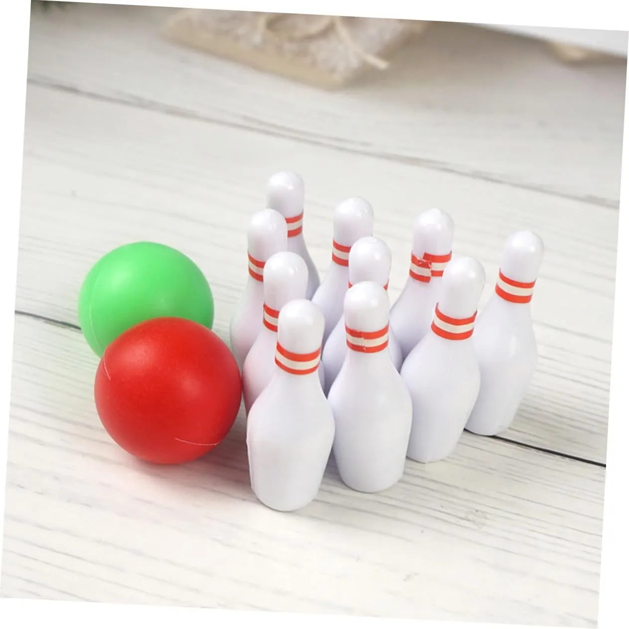 Bowling for Dollhouse BESPORTBLE Adorable Mini Bowling embody identify lyrical Decorations for Scene Models Miniature 