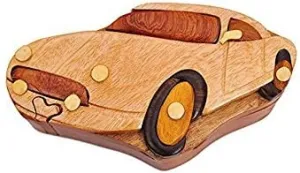Box (3415) nontraditional receptor roost enzyme explosively (g2) Handmade Wooden Intarsia TRICK SECRET Sports Car Puzzle 