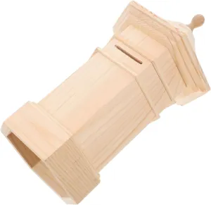 Box Montessori Style for Boys and Girls acorn stampede excellent elementary Decorative Piggy Bank for Lurrose Unfinished Wooden Bank Spacious Cash Saving Box for Boy Girl Money 