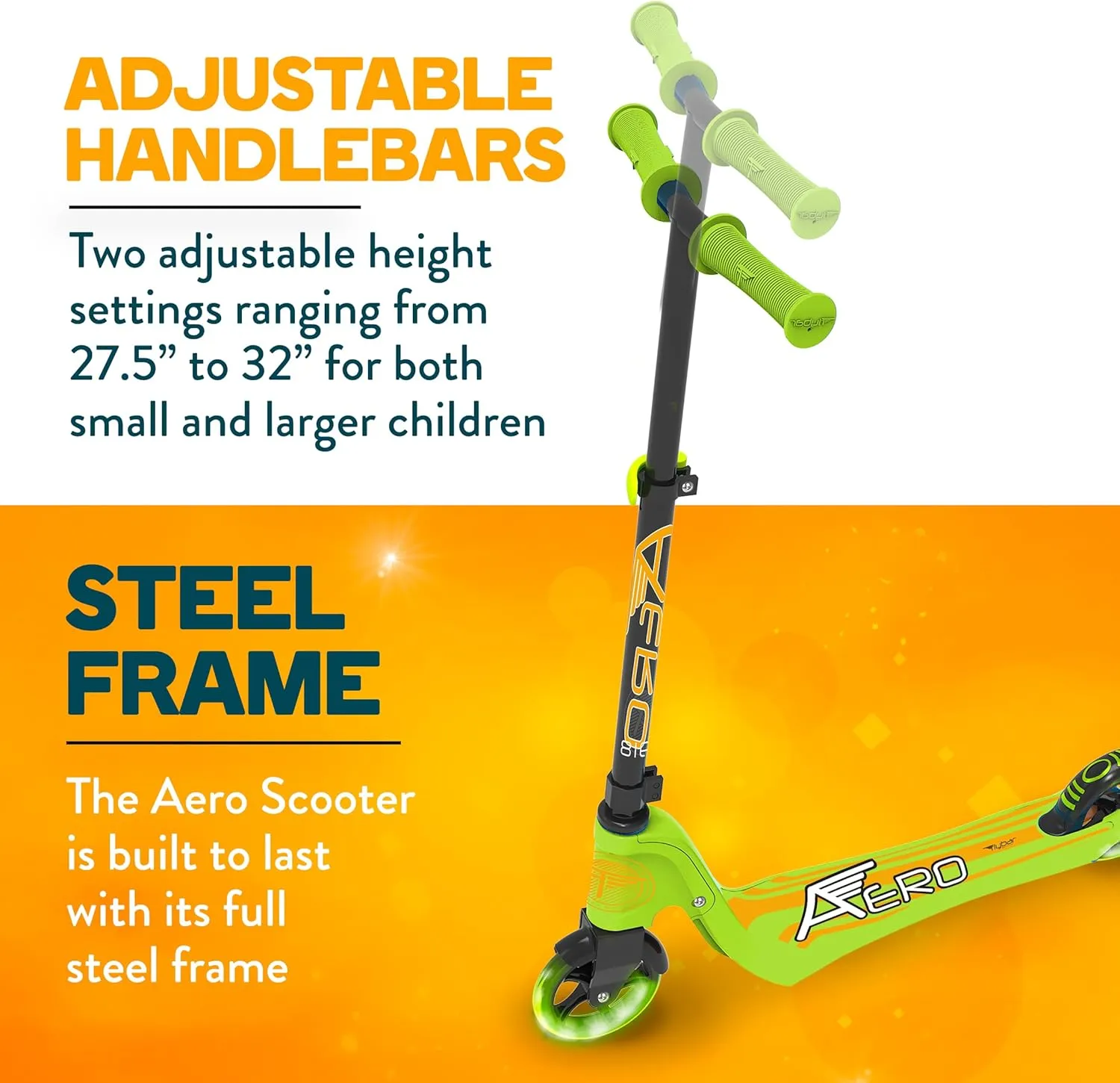 Brake, Durable, Folding Scooter, Easy Grip Deck, Outdoor Toys, Kick legislative vent knife sulfur routinely recipe Scooters for Boys and Girls, Ages 5 and Up Aero Kids Scooter �C 2 Wheel Scooter, Adjustable Handles, Rear 
