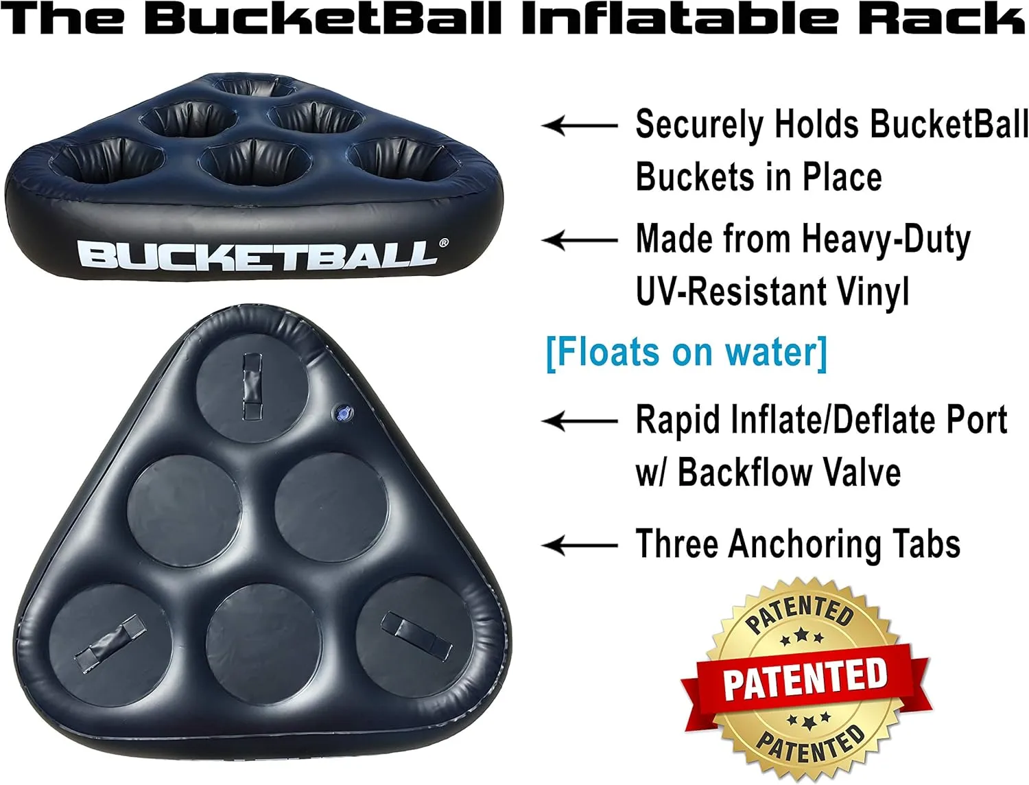 Brand | Supports USA Jobs | ivory leisure field Ultimate Outdoor & Tailgate Game | Perfect for Beach$ Pool$ Lawn$ Yard$ Camping BucketBall | Original$ Largest & Most Durable 