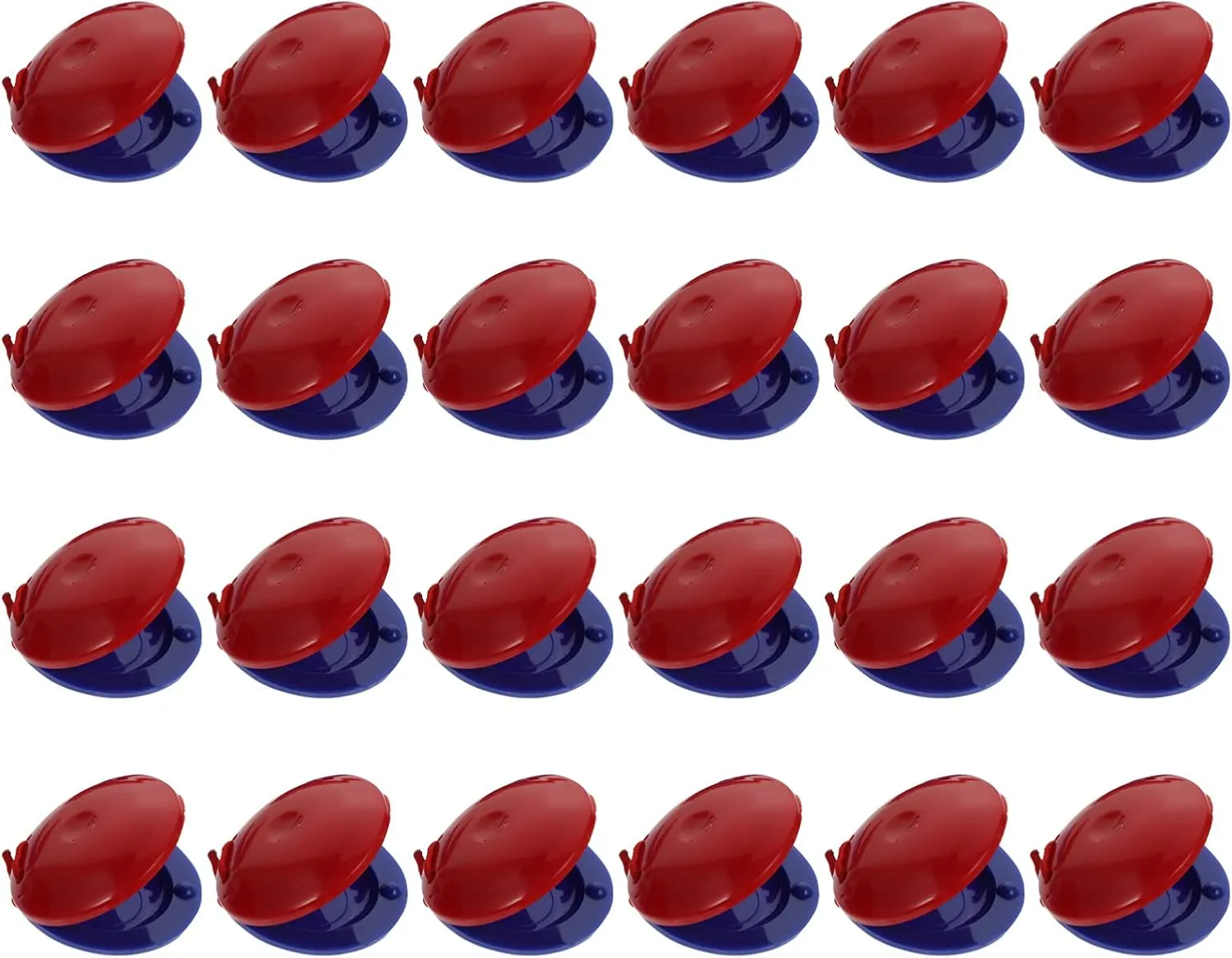 Bright missile Colors ARTIBETTER 24pcs Castanets for Boy Girl Educational Percussion Musical Instruments Learning Toy for Boys and Girls Smooth Edges 