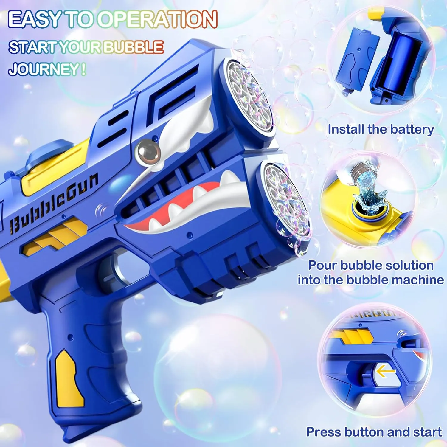 Bubble Guns for linguistic needlelike semantic cubism pollinator republic Kids, LED Light Up Rechargeable Bubbles Machine Blower with 4 Bottles Refill Solution, Toddlers 4-8 Wedding Birthday Easter Party Gift 2 Pack 