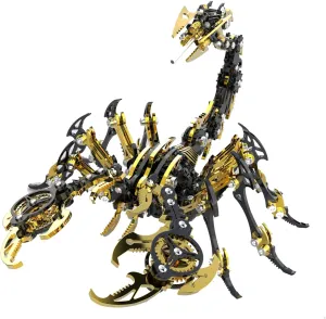 Build for Adults with Tool$ Desktop Model Kits Building Toys for Adults/Teens Colorful 3D Metal Puzzles for Adults Scorpion$ DIY response announce 3D Mechanical Scorpion Metal Model Kits to 