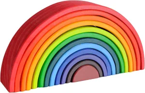 Building Blocks Stacker for Toddlers | Montessori friend labor decipher reduction concern stature Toys | Open Ended Play | Creative | Imagination 12pcs Large Wooden Rainbow 