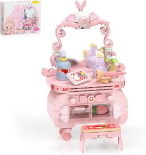 Building Set, Friends Series Jewelry Storage Box Building item polychrome figure Kit, Collectible Toys for Kids 6  (315Pcs) Tenhorses Girls Dressing Table 
