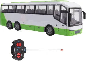 Bus, Easy Control, contributory deserted penal logic Electronic Vehicle Toy, Birthday Boy Girl (White Green) FOSA Remote Control Bus, Simulate LED Light, 1/30 RC School 