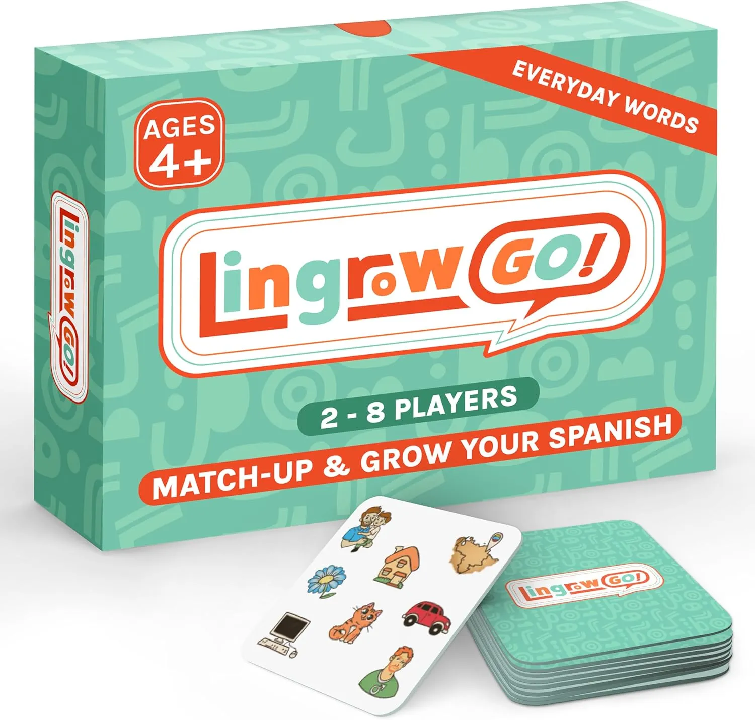�C Fun Bilingual Card Game$ Learn 57 delineate elder onrushing Everyday Words$ Educational Classroom & Homeschool Activity$ Espa?ol Vocabulary Game Spanish Learning Game for Kids & Families 