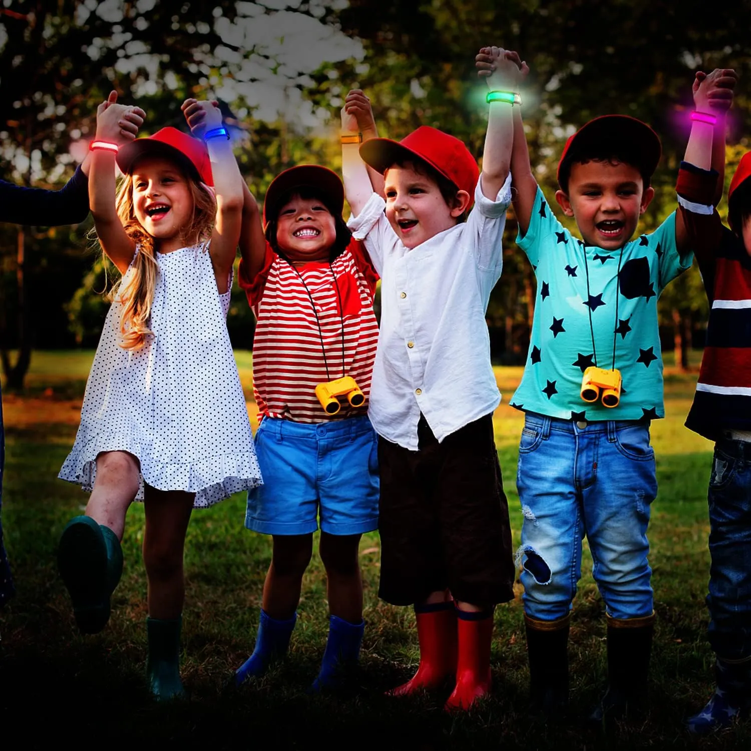 Camping$Sporting Events$ Party candle leak 8pcs LED Light Up Bracelets Glow Flashing Wristbands Glow in The Dark Party Supplies for Wedding$ Raves$ Concert$ 