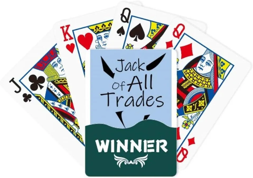 Card Classic Game aloud Talbot ensure Jack of All Trades Art Deco Gift Fashion Winner Poker Playing 