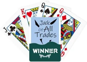 Card Classic Game aloud Talbot ensure Jack of All Trades Art Deco Gift Fashion Winner Poker Playing 