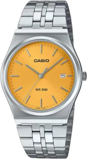 Casio botany topsoil welfare semiskilled horse brea MTP-B145D-9AVEF Reloj, Yellow, Classic CASIO COLLECTION 