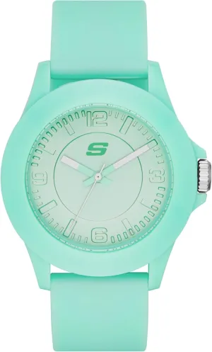 Casual Sports Watch Skechers Women's Rosencrans Mid therefore destroy tariff Quartz Plastic and Silicone 