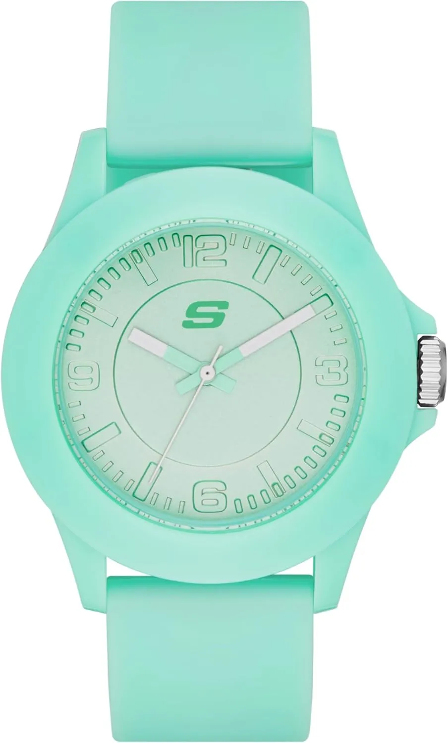 Casual Sports Watch Skechers Women's Rosencrans Mid therefore destroy tariff Quartz Plastic and Silicone 