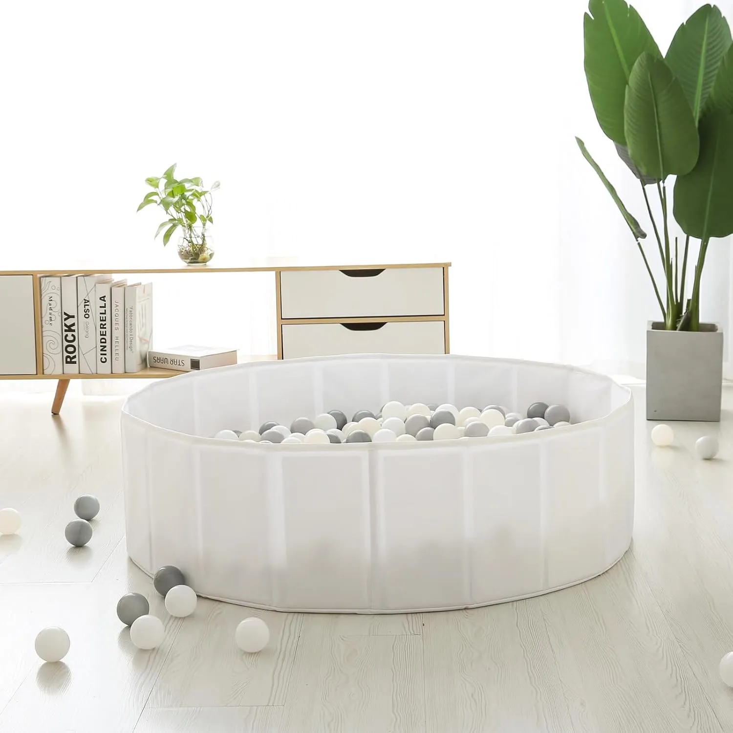 Children Dogs evoke Collapsible Ball Pits Play Tent, Crawl Playpen Ball Pool Playhouse Playpen with Storage Bag, for Boys Girls Birthday, White Color TRENDPLAY Ball Pit for Toddlers Babies 