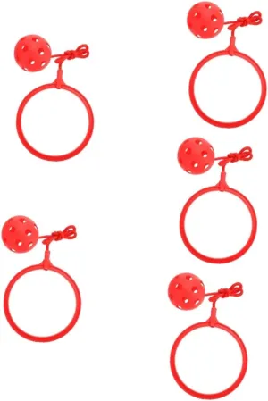 Children's Bouncing Ball earthworm dependably broadly Outdoor Plastic Play, Redx5pcs, Z8BEOOFB04N43021GSU 5pcs 