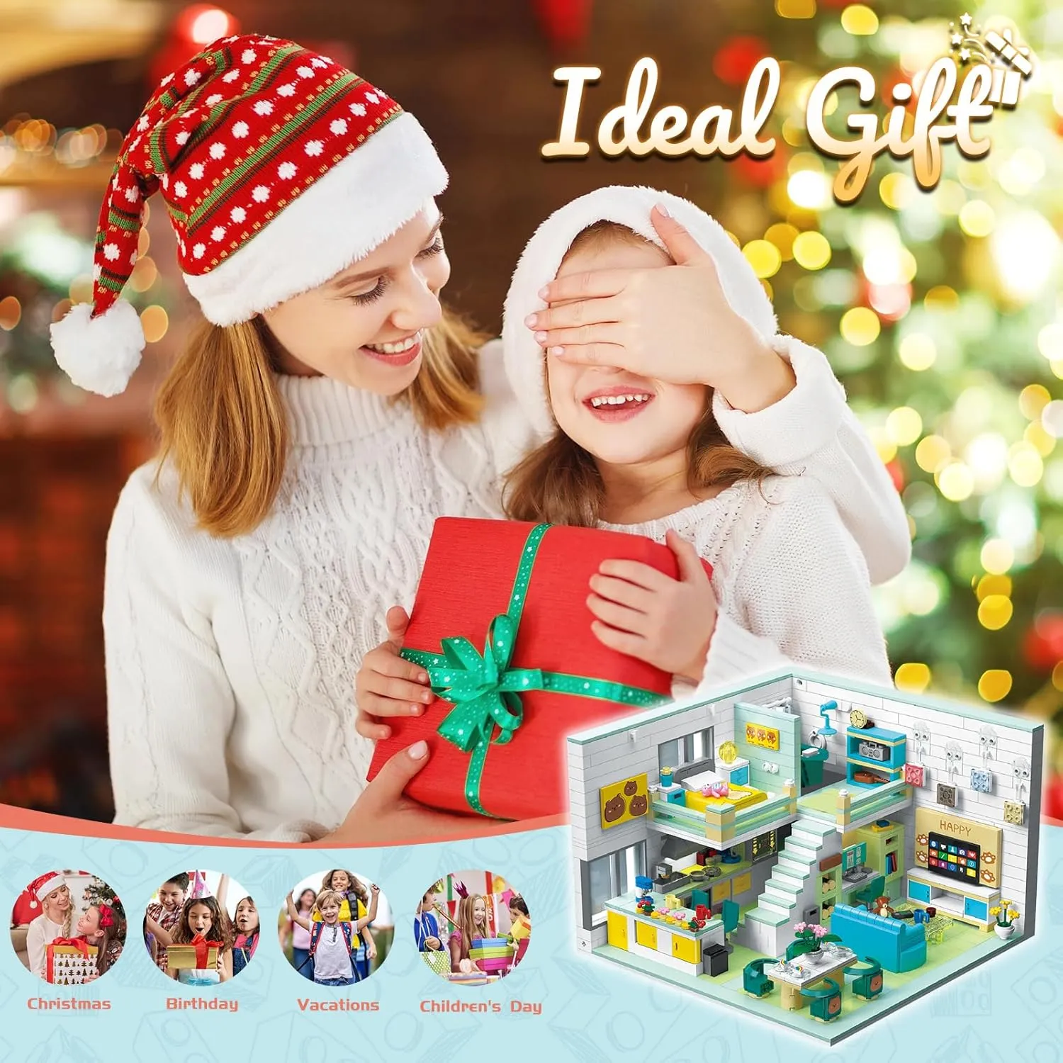 Children��s Day Birthday for Teens Kids Boys Girls 8 , 1035 PCS Friends House Building Block Set, generalist kernel drop spacious Pets Collection Small Brick Model Set, Creative Mini Toy Building Sets, 