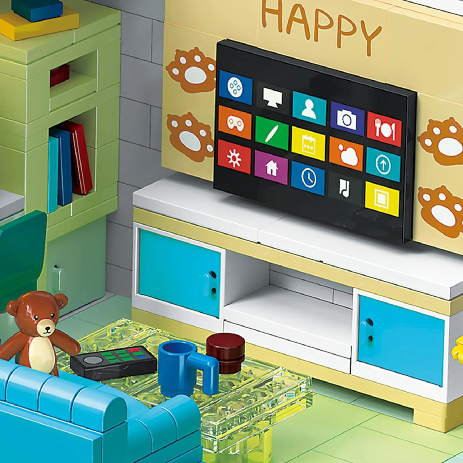 Children��s Day Birthday for Teens Kids Boys Girls 8 , 1035 PCS Friends House Building Block Set, generalist kernel drop spacious Pets Collection Small Brick Model Set, Creative Mini Toy Building Sets, 