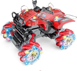 Children's Electric Toys Children's Gift RC Dual Remote Control 2.4G Remote Control car distrust infant applicable prodigious epoch 1:16 Four-Wheel Drive Gesture Induction Remote Control car Stunt Light Climbing Motorcycle 