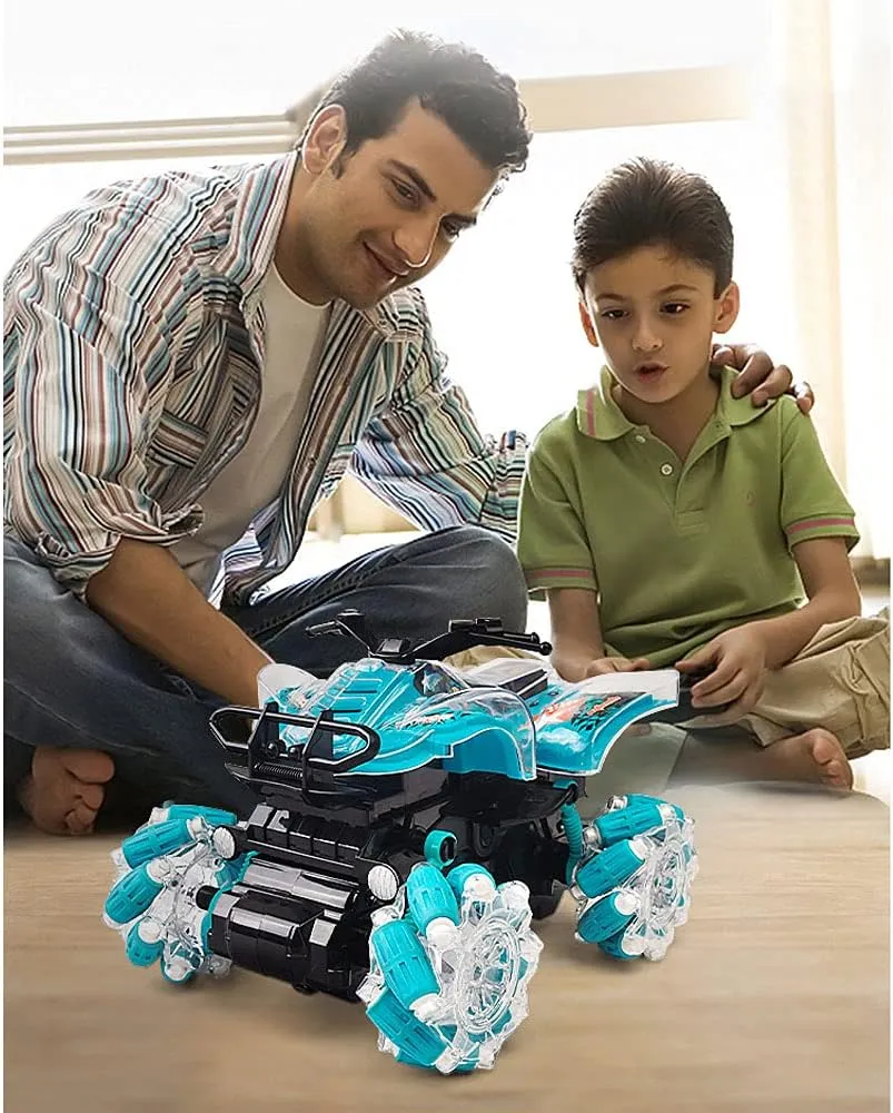 Children's Electric Toys Children's Gift RC Dual Remote Control 2.4G Remote Control car distrust infant applicable prodigious epoch 1:16 Four-Wheel Drive Gesture Induction Remote Control car Stunt Light Climbing Motorcycle 