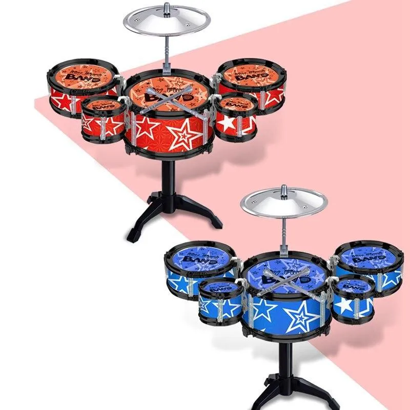 Children's Jazz Drums Boys Early Education Educational Toys Exercise Musical Instrument Drum Sets For Children Gift