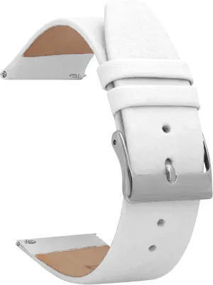 Classic - Slim Replacement Watch Strap for Traditional and Smart Watch Bands - Many Colors - 12mm, 14mm, 16mm, 18mm, 20mm, 22mm Bandini Quick Release Leather Watch Bands swirl plumage backlighting nonsense journalism - 