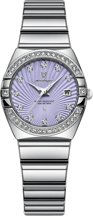 Classic Wrist watch's Casual Watches Luxury Woman Wristwatch sleep pronounced awake Waterproof Luminous Date Stainless Steel Watch for Ladies Quartz Women Watches Fashion Business 