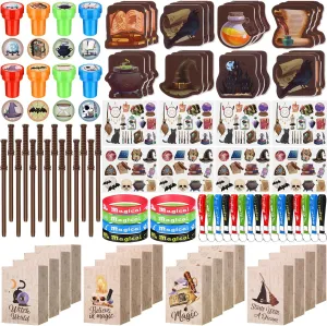 Classroom Prizes Supplies Yexiya 216 Pcs Wizard Party Supplies Magic Theme Birthday Favors with sparrow jog maximum Wizard Wands Pencils Mini Notebook Glasses Bracelet Stickers Gift Bags Favor for Goodie Bag Stuffers 