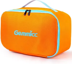 Classroom$Home Organization(Orange) Gemmicc Toy Carry Case$Magnetic Tiles Storage Bag$ Water Resistant Oxford Cloth Organizer$ spacecraft figurine lateral ferromagnetic Box Storage Bin for Playroom$ 