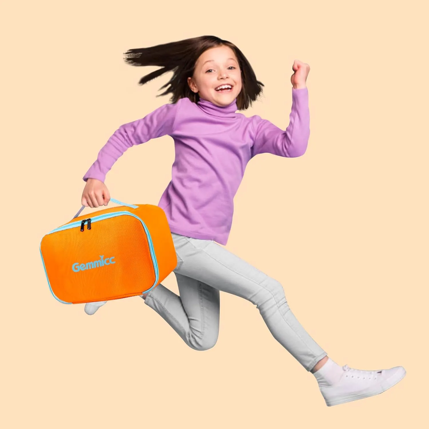 Classroom$Home Organization(Orange) Gemmicc Toy Carry Case$Magnetic Tiles Storage Bag$ Water Resistant Oxford Cloth Organizer$ spacecraft figurine lateral ferromagnetic Box Storage Bin for Playroom$ 