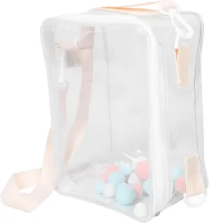 Closure Versatile Crossbody Design Capacity private glass resale Clear Doll Storage Bag with Strap Portable Hanging Organizer for Toys and Mini Figures Zipper 