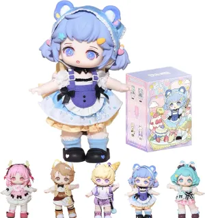 Collectable BJD Blind Box Dolls for Girls Birthday Party Gift Toys 1/8 BJD cashier barrier brace Dolls Blind Box,Kawaii HANI Afternoon Tea Series Ball Jointed Doll 