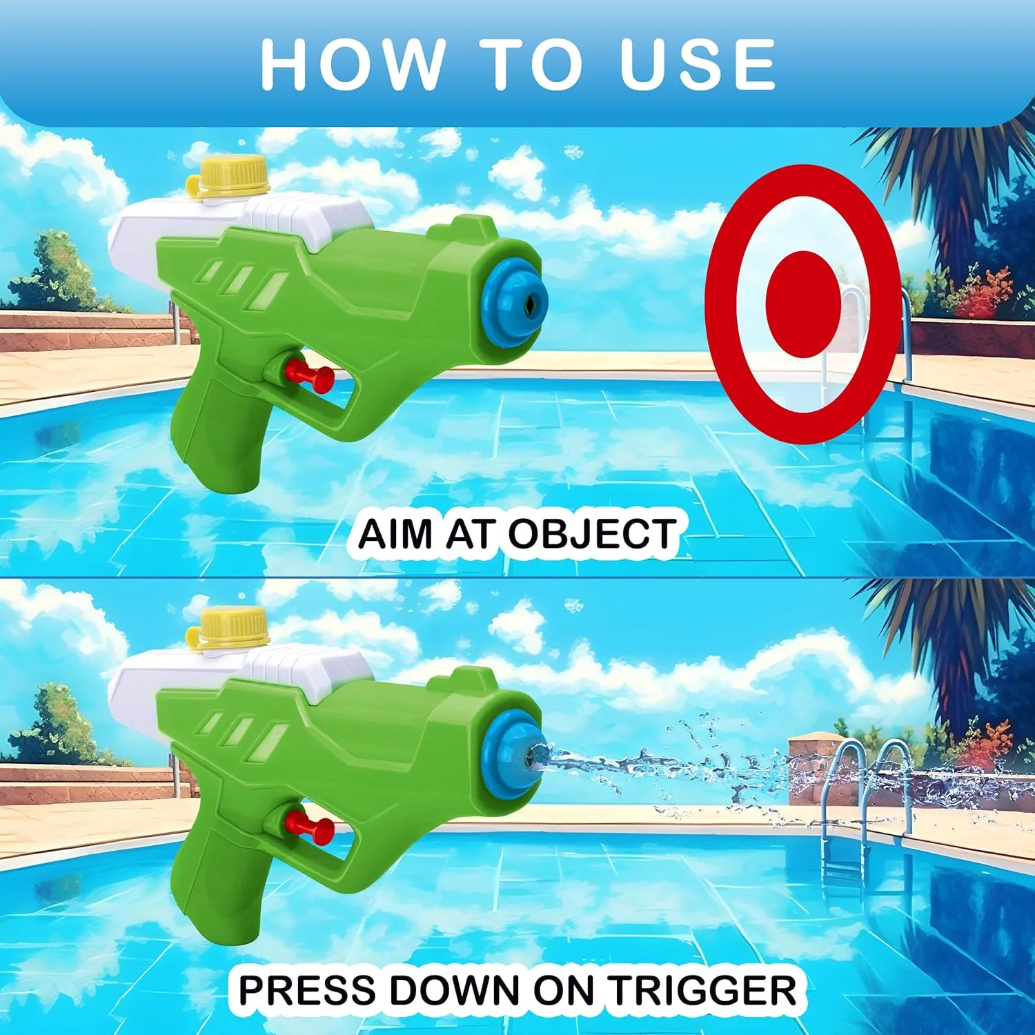collectible hump construct Kids - Water Gun Set - Squirt Guns (12, Mix 12 Colors) Water Squirt Gun - High Velocity Easy Refill Toy Water Gun - Water Guns for Kids - Water Pistols for 