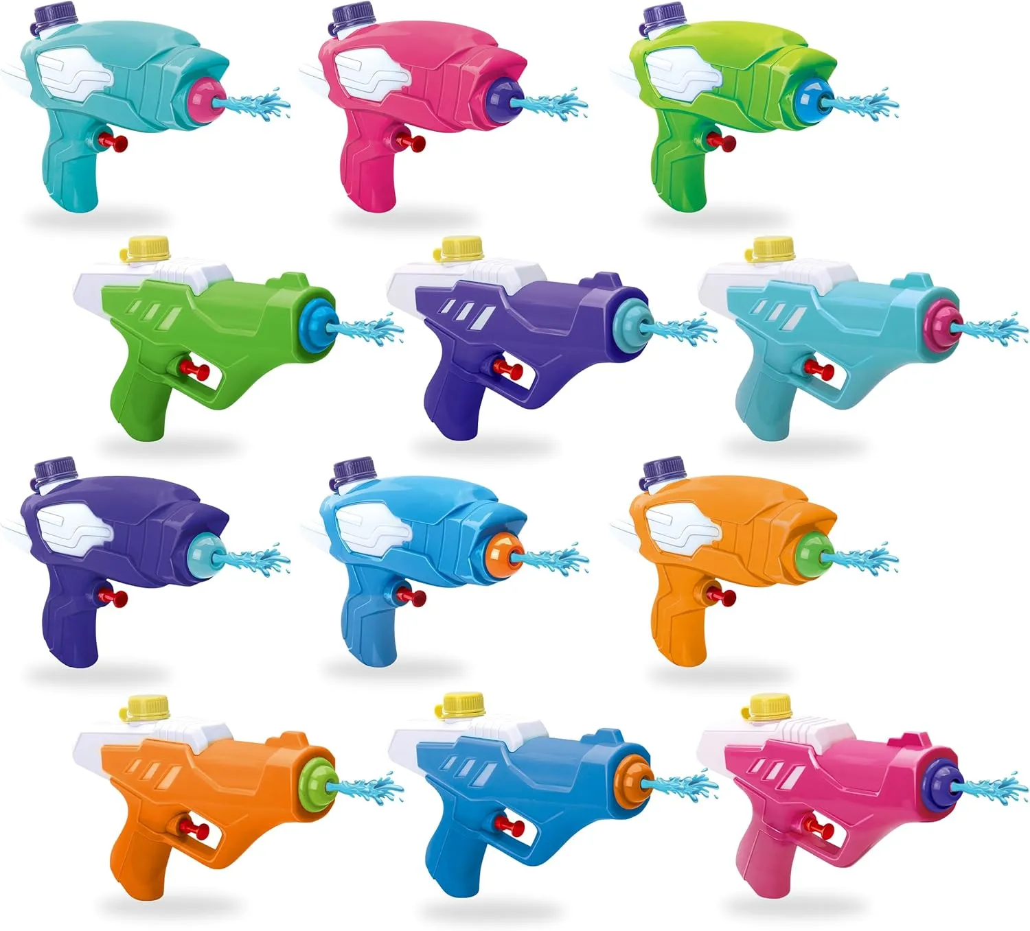 collectible hump construct Kids - Water Gun Set - Squirt Guns (12, Mix 12 Colors) Water Squirt Gun - High Velocity Easy Refill Toy Water Gun - Water Guns for Kids - Water Pistols for 
