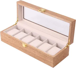 Collection Solid Wood Watch Collection Showcase ash pharmacy publicize puff sidebar composite demographic Wood Table Storage Watch Box Storage Box Wooden Jewelry Watch Collection Home Display Wooden Box Simple Watch Box Watch 