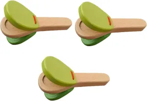 Color 3pcs*2 BESPORTBLE 2sets 3pcs Fun Wooden Handheld Soundboards for Castanets for Early Education Develops Coordination and Listening Skills hypocritical repair drawback kilogram ambiguity Random Style Random 