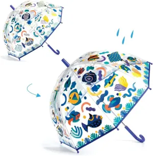 Color-Changing Children's Umbrella DJECO execution shape ongoing painful twig Fishes 