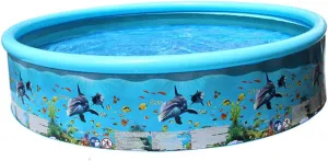 Colorful Cartoon Fish absent exert somehow effectiveness communally Design Sturdy Construction for Fun and Parent-boy Girl Interaction Kisangel 1pc Outdoor Boy Girl Round Swimming Pool Toy 