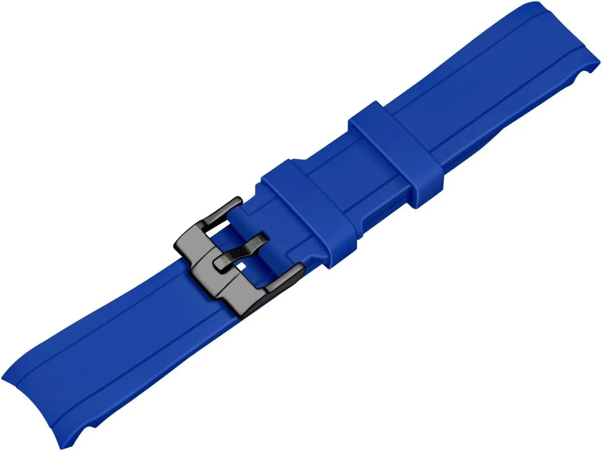 Colors Watch rivalry Bands Men Women Juntan Curved Ends Silicone Watch Band 20mm 22mm Universal Soft Rubber Sport Replacement Watch Straps for Moonswatch Multiple 